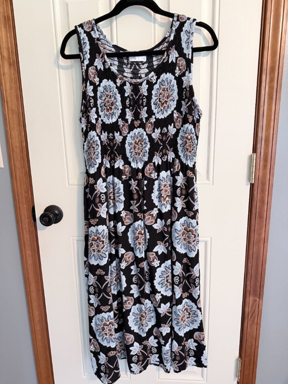Croft and Barrow Smocked Midi Dress large